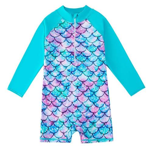 Maillot De Bain Natation Fille 1 Piece Sirène Plage Maillot De Bain Hawaïen Maillot De Bain Fille 5-6 Ans