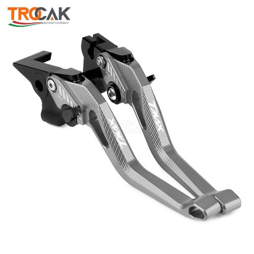 Leviers De Frein Et D'embrayage Réglables En Aluminium Cnc,Accessoires De Poignée Pour Moto Yamaha Tmax 530 Tprévention 530 Sx Dx Tmax 560 - Type Titanium Black