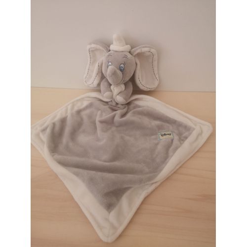 Doudou Éléphant Dumbo Gris Blanc Disney