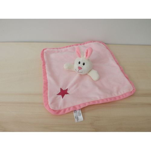 Doudou Lapin Rose Étoile Zeeman
