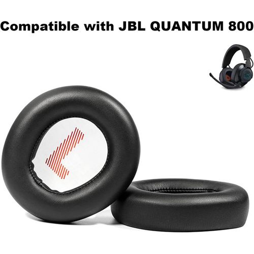 Coussinets de rechange en cuir protéiné et mousse à mémoire de forme pour casque JBL Quantum 800