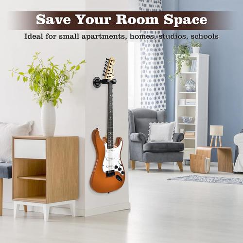 Aroma Support mural pour guitare avec verrouillage automatique Compatible  avec toutes les tailles de guitare acoustique/basse : :  Instruments de musique et Sono