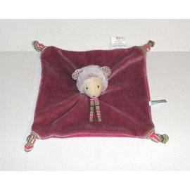 Doudou Mouton Agneau Moulin Roty Mouchoir Mauve Les Pachats