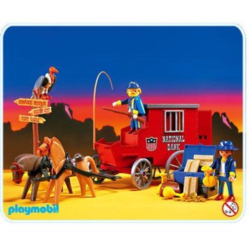 Playmobil 3037 - Soldats Et Fourgon De La Banque