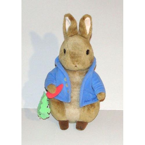 Peluche Pierre Lapin Avec Sa Carotte - Doudou Lapin Peter Rabbit Jemini