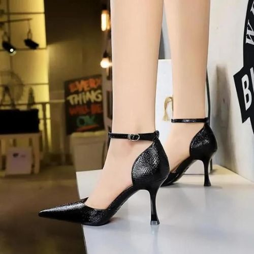 Escarpin Femme - Wt - Talowt Hauts - Cuir Verni - Noir