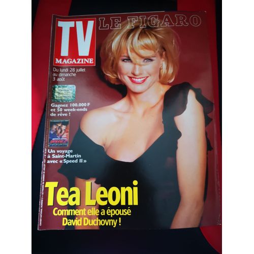 Tv Magazine Le Figaro N°16467 Juillet 1997 Tea Leoni /David Duchovny