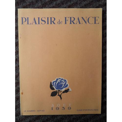 Plaisir De France N°59-Aout 1939