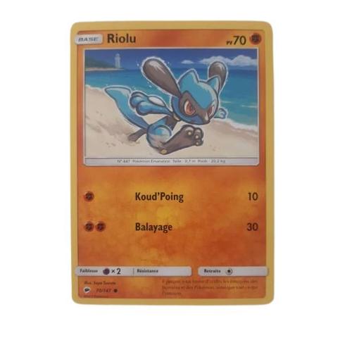 Carte Pokemon - Riolu - 070/147 - Ombres Ardentes