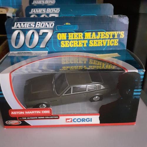 Voiture Collection Métal James Bond 007 Corgi Modèle Aston Martin Dbs Du Film «On Her Majesty's Secret Service»