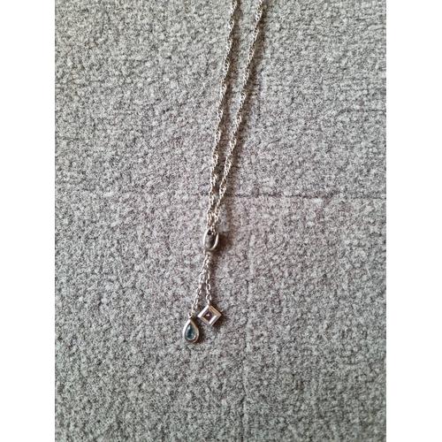 Collier En Argent Et Pierres