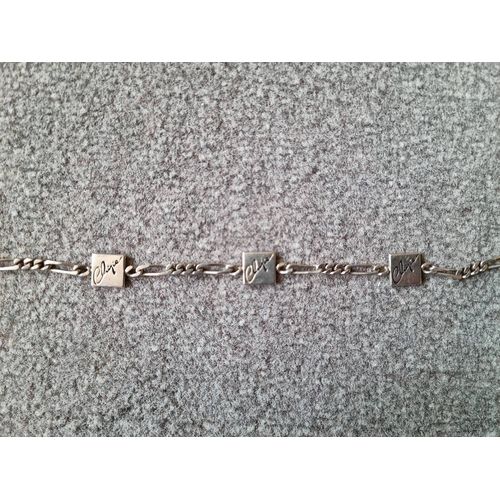 Bracelet, Gourmette En Argent