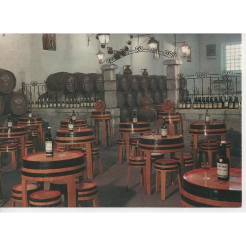 Les Caves Porto Cintra (Carte Postale Portugal, Tonneaux, Bouteille)