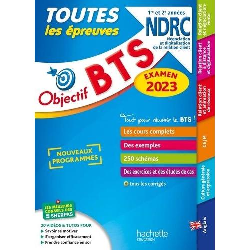 Toutes Les Épreuves Bts Ndrc 1re Et 2e Années