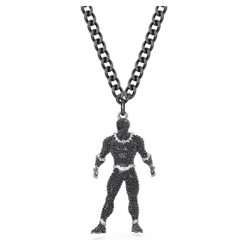 Collier Marvel Black Panther, Black Panther, Noir, Métal Plaqué Ruthénium