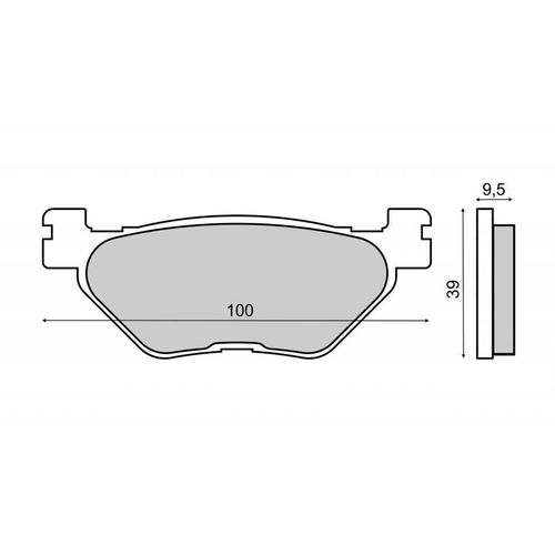 Plaquette De Frein Rms Pour Moto Yamaha 900 Tdm 2007 À 2010 Rn181 / Ar Neuf