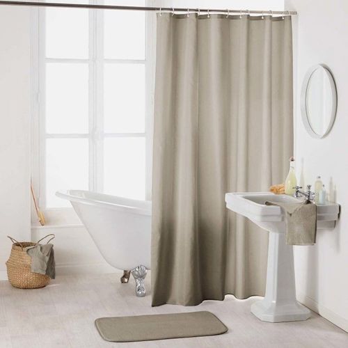 Rideau de Douche Uni "Essencia" 180x200cm Taupe
