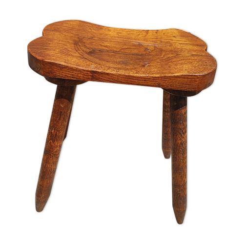 Tabouret Rustique En Bois Massif Marron