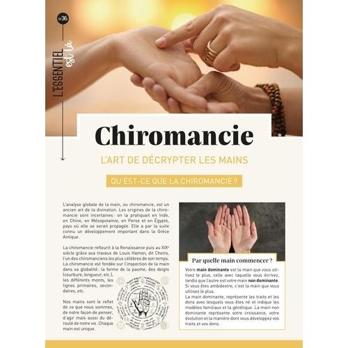 Chiromancie - L'art De Décrypter Les Mains