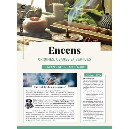 Encens - Origines, Usages Et Vertus