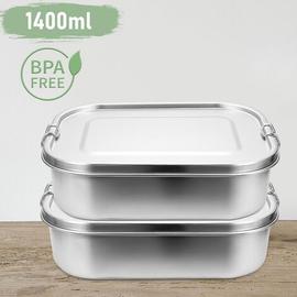 Lunch Box Ronde 2 Niveaux 80cl Inox