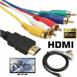 câble HDTV HDMI vers RCA câble HDMI mâle vers mâle 3RCA AV Composite mâle  M/M connecteur adaptateur câble cordon composant convertisseur 1.5M 1080P