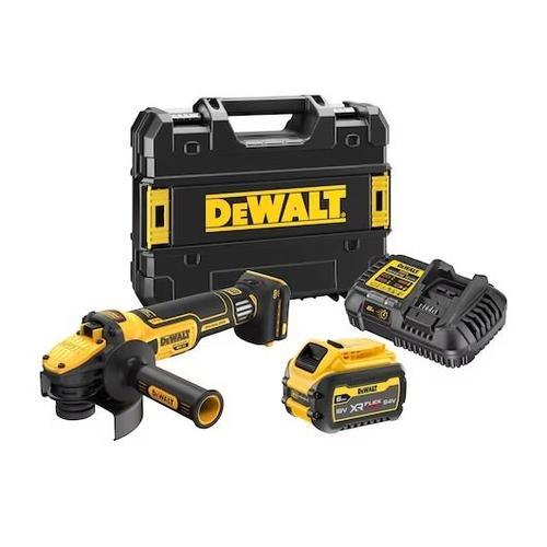 Meuleuse d'Angle à Vitesse Variable 125 mm XR 18V ADVANTAGE DEWALT 6Ah Li-Ion Brushless Interrupteur à Glissière - DCG409VST1-QW