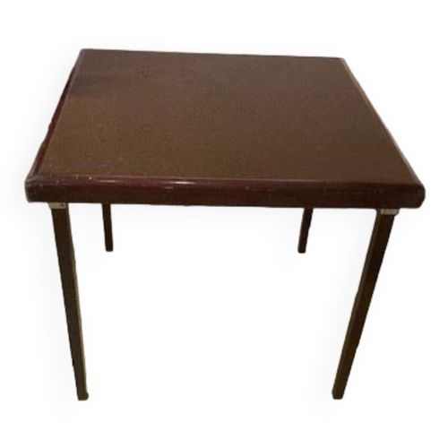 Table De Jeu En Bois Avec Pieds Pliables Marron