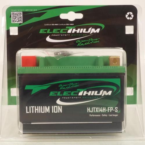 Batterie Lithium Electhium Pour Moto Yamaha 1200 Fj Sans Abs 1991 À 1992 Hjtx14h-Fp-S / 12v 4ah Neuf