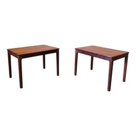 Tables Dappoint Scandinaves En Palissandre Dalberts Tibro Annes 1970 Set De 2 Marron