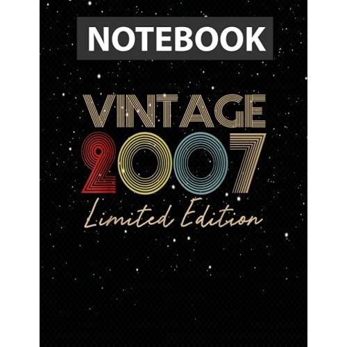 Vintage 14 Year Old Funny 2007 14th S / Notebook Journal Line / Large 8.5''x11''