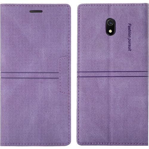 Coque Samsung Galaxy J5 2017 / J530, Etui Samsung J5 2017 / J530 [Magntique] Tpu Antichoc Housse Cuir Pour Samsung J5 2017 / J530 [Fentes Pour Cartes] Pour Samsung J5 2017 / J530(Violet)