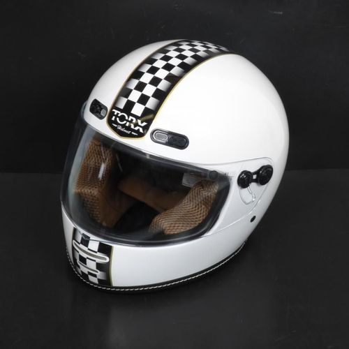 Casque Intégral Torx Pour Deux Roues Torx Taille S Barry Legend Racer White Shiny Neuf