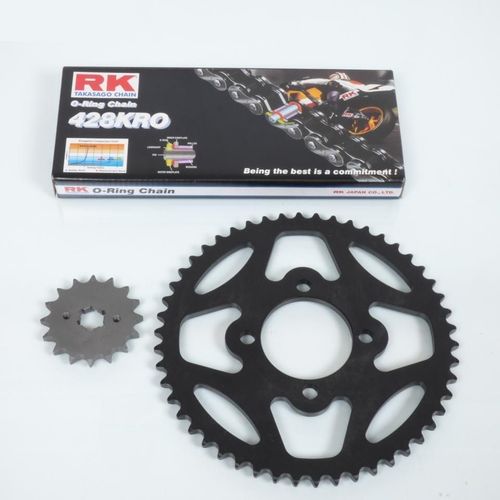 Kit Chaîne France Equipement Pour Moto Yamaha 125 Dtlc 1985 À 1988 16x50 Pas 428 Ø62mm Neuf