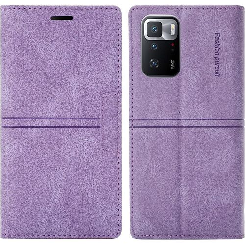 Coque Xiaomi Poco F3/Redmi K40 5g/Redmi K40 Pro 5g/Mi 11i/ Mi 11x/ Mi 11x Pro 5g, Protection Etui [Magntique] Tpu Housse Cuir En Cuir Pu [Etui Rabat] [Pochette De Portefeuille] (Violet)