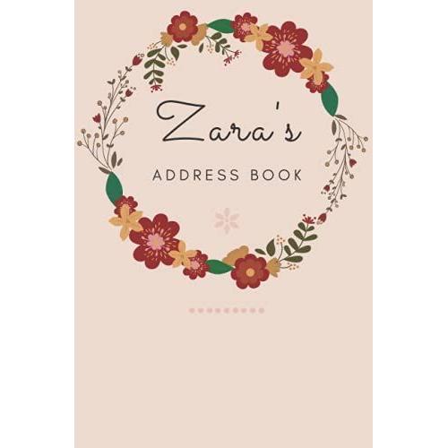 Address Book | Zara: Autumn Circle | 6 X 9 Inches | Names | Addresses | Phone Numbers | Emails | Social Media | Notes