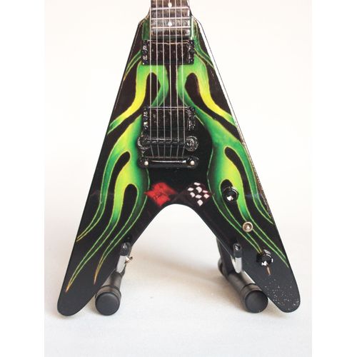 Guitare Miniature Esp "Green Hotrod Flame" De James Hetfield Metallica