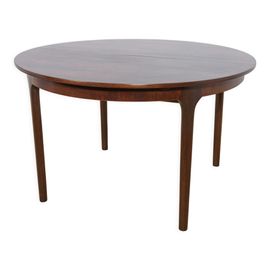 Table  Manger Ronde Extensible En Palissandre De Mcintosh Annes 1960 Marron