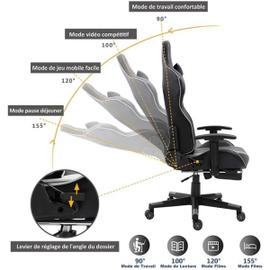 Chaise Gaming Ergonomique, Fauteuil de Bureau Pivotant - Autres indust 