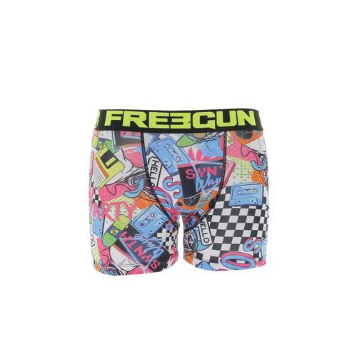 Sous V?Tement Boxer Freegun Boxer Homme En Microfibre Jaune