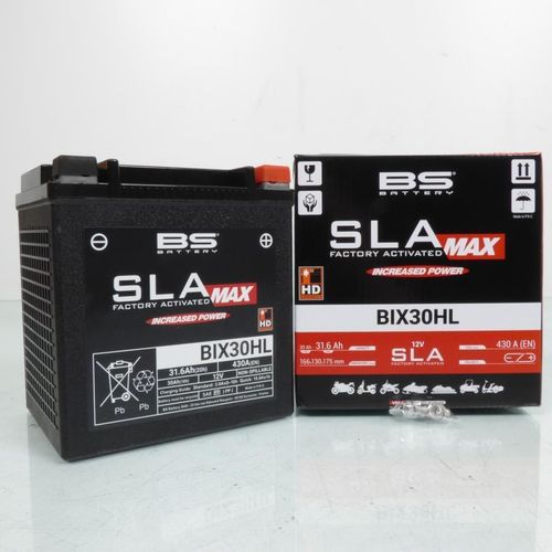 Batterie Sla Bs Battery Pour Moto Harley Davidson 1690 Fltru Road Glide Ultra 2011 À 2012 Yix30hl / Bix30hl / 12v 30ah Neuf