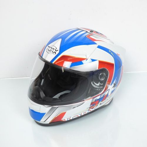 Casque Intégral Torx Pour Deux Roues Torx Taille L Billy 2 57 Blue Red / 59-60cm Neuf