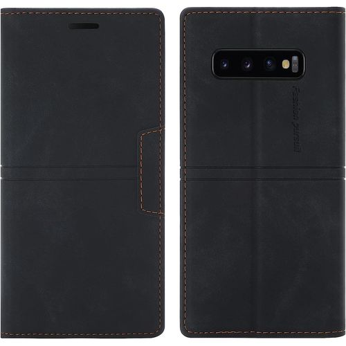 Coque Samsung Galaxy S10e, Etui Portefeuille Samsung S10e [Magntique] Tpu Antichoc Housse Cuir Pour Samsung S10e [Fentes Pour Cartes] [Etui Rabat] Flip Case Pour Samsung S10e (Noir)