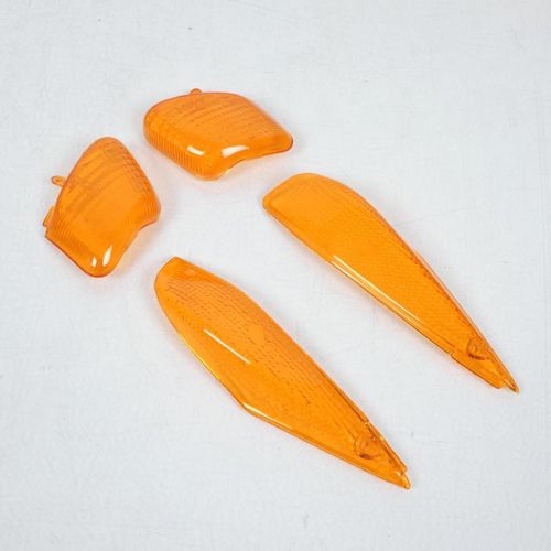 Kit Cabochon Clignotant Avant Arrière Orange Scooter Mbk Rocket Après 1999 Neuf