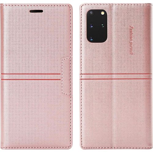 Coque Samsung Galaxy S20, Etui Portefeuille Samsung S20 [Magntique] Tpu Antichoc Housse Cuir Pour Samsung S20 [Fentes Pour Cartes] [Etui Rabat] Flip Case Flip Case Cover Samsung S20 (Rose)