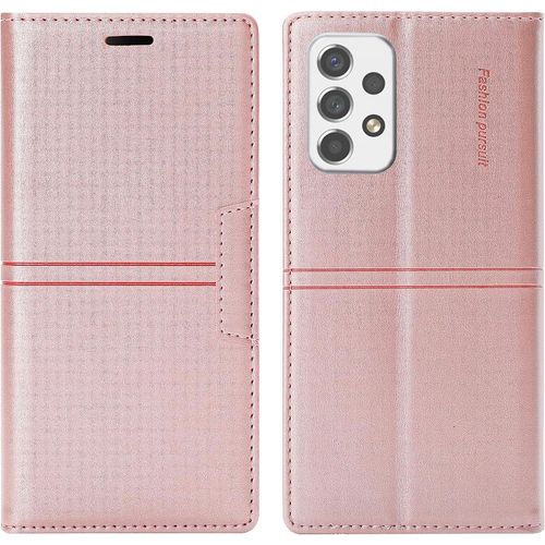 Coque Samsung Galaxy A33 5g, Etui Portefeuille Samsung A33 5g [Magntique] Tpu Antichoc Housse Cuir Pour Samsung A33 5g [Fentes Pour Cartes] [Etui Rabat] Flip Case Pour Samsung A33 5g (Rose)