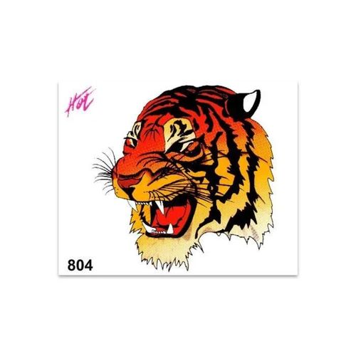 Autocollant Sticker Tigre, 14 X 16 Cm
