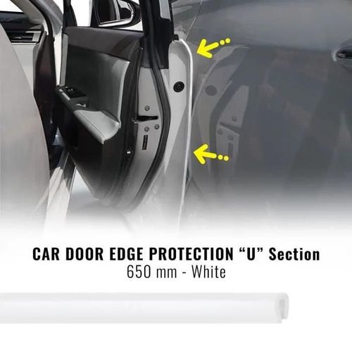 Profils Protecteurs Pare-Chocs Pour Portes Voiture, Blanc, 650 Mm, 2 Pièces