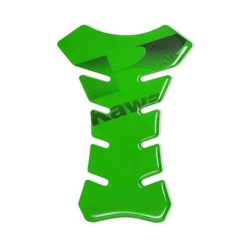 Protection Adhésive 3d - Kawasaki - Réservoir Moto - Vert - 19 X 13 Cm - Résine Polyuréthane