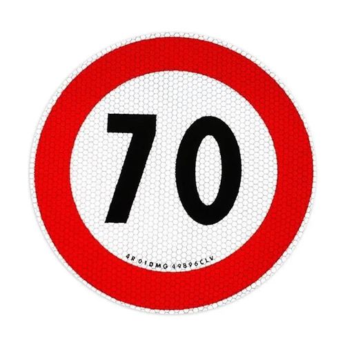 Autocollant Limitation De Vitesse Approuvé Eu, 70 Km/H